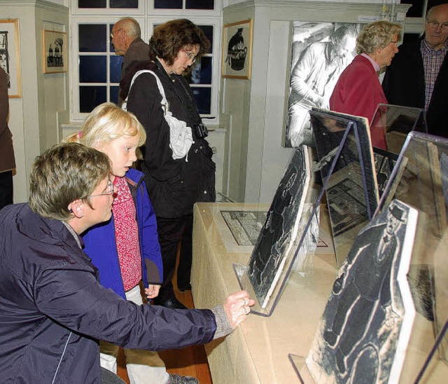 Viele Besucher kamen zur Vernissage de...usstellung im Ortsmuseum Schleitheim.   | Foto: Jutta Binner-Schwarz