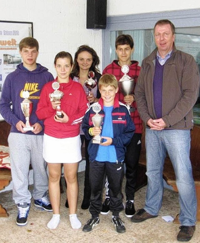 Die Sieger der Jugendmeisterschaften, ...Tennisclub Endingen ausgetragen hatte.  | Foto: Privat