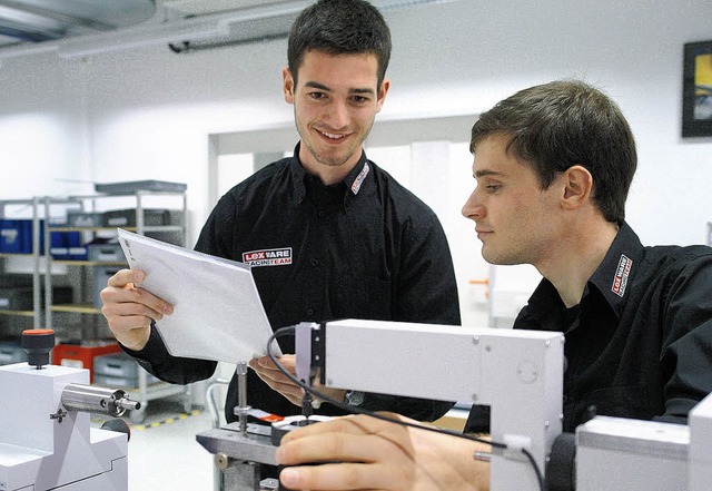 Fabian Strecker (links) und Markus Bau... Studium an der Hochschule Furtwangen   | Foto: Testo