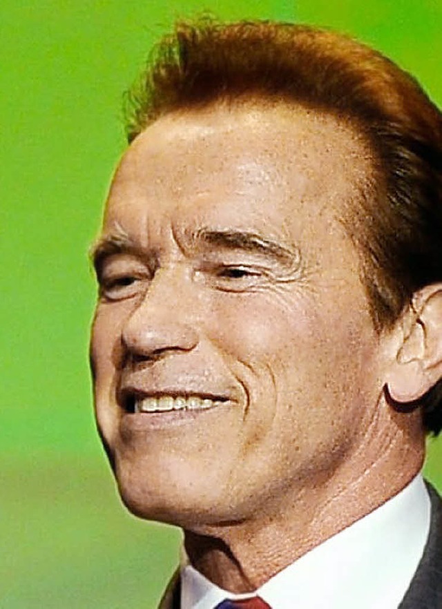 Sein wahres Erbe ist grn: Arnold Schwarzenegger  | Foto: AFP