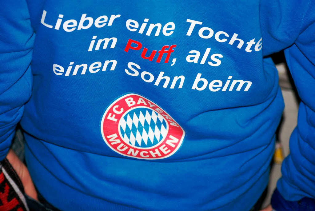 Besuch in München: Freiburger Fans in der Allianz-Arena. Besuch in München: Freiburger Fans in der Allianz-Arena.