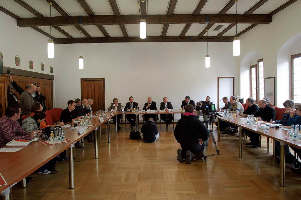 Bei der Pressekonferenz in Kenzingen