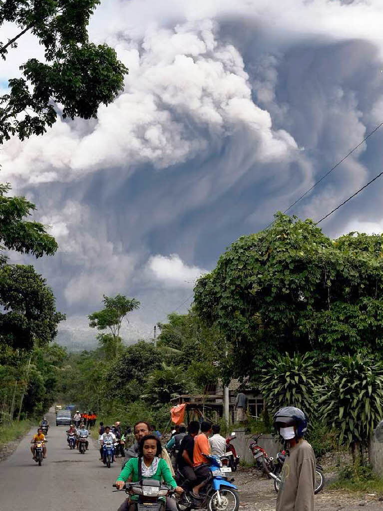 Der Vulkan Merapi kommt nicht zur Ruhe.