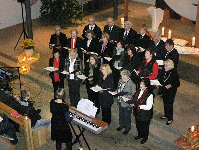 Gesang war neben geistlicher Musik ein...r evangelische Kirchenchor Altenheim.   | Foto: dieter fink