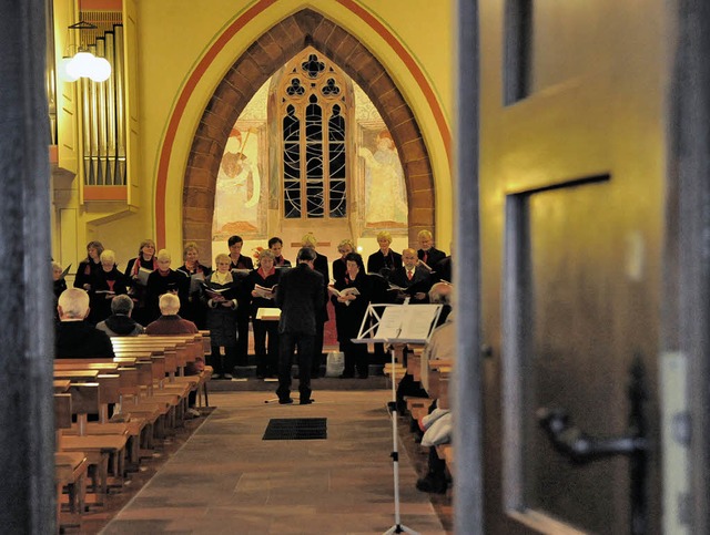 Die Tren standen nicht nur in der Kir... Lieder von Reger und Luther auffhrte  | Foto: Markus Zimmermann