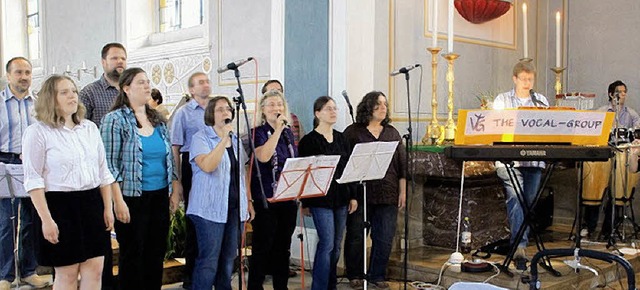 Sing im &#8222;anderen&#8220; Gottesdienst in Murg: die Vocal-Group   | Foto: Peter Rosa
