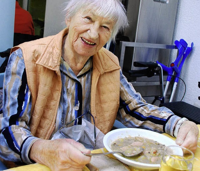 Man sieht, dass die Suppe schmeckt.   | Foto: Danielle Hirschberger