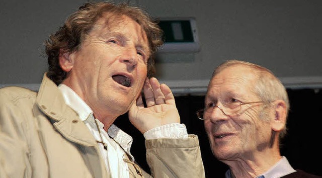 Michael Schacht (links) und Jodoc Seid...p Maloney und als namenloser Polizist   | Foto: Heinz Vollmar