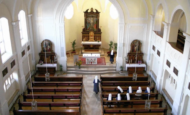 Als Saalkirche mit einem Deckenfresko ...er wird ihr 100. Geburtstag gefeiert.   | Foto: Sabine Model