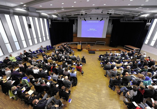 Festakt zur Erffnung des Akademischen Jahres in der Aula der PH Freiburg   | Foto: Ingo Schneider