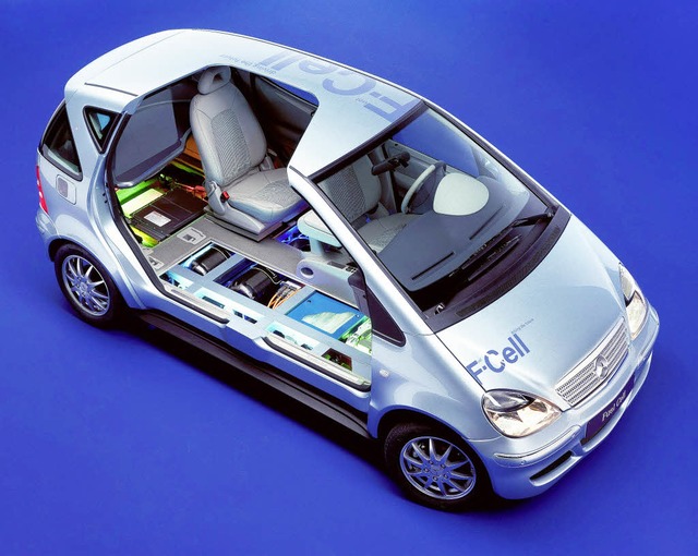 Fhrt elektrisch: die Mercedes  A-Klasse F-Cell  | Foto: Daimler