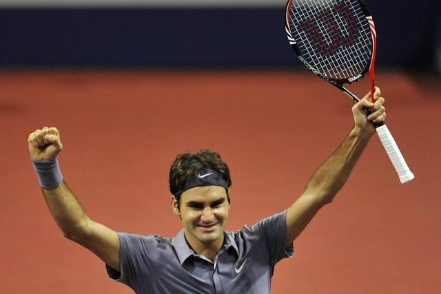 Federer gewinnt Swiss Indoors