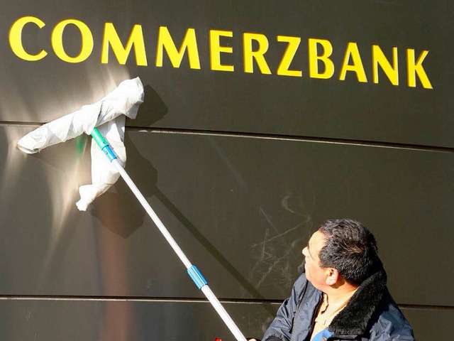 Von auen wird die Commerzbank auf Hoc...; doch wie sehen die Bilanzzahlen aus?  | Foto: dpa