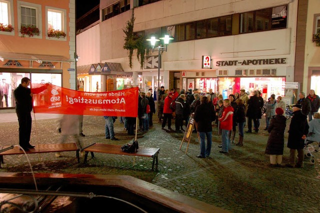 Emmendinger Montagsdemo gegen das Ende des Atomausstiegs  | Foto: Sylvia-Karina Jahn