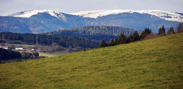 Feldberg von kappel aus gesehene  | Foto: ralf morys