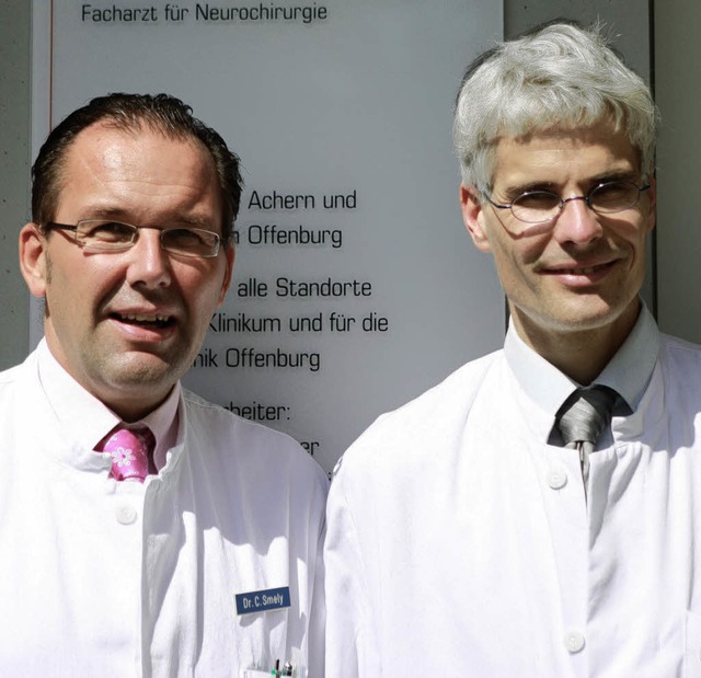 Neurochirurgen: Christian Smely (links) und  Bertold Wrner   | Foto: BZ