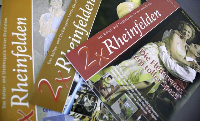 Das Kulturmagazin 2xRheinfelden bleibt...gazins sollen 2011 verbessert werden.   | Foto: Ingrid Bhm-Jacob