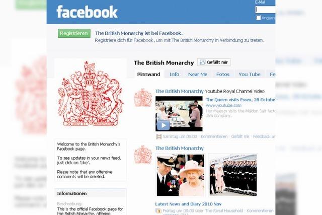 Queen Elizabeth II hat nun ihre eigene Facebook-Seite