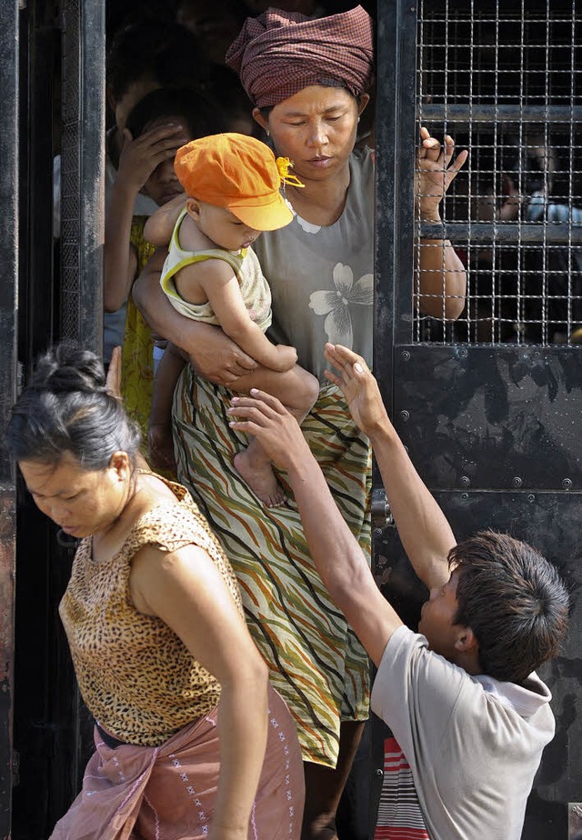 Flchtlinge aus Birma in der thailndischen Stadt Mae Sot  | Foto: afp