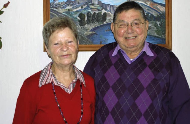 Vor 50 Jahren haben Herbert und Ursula...wird mit der ganzen Familie gefeiert.   | Foto: benjamin bohn