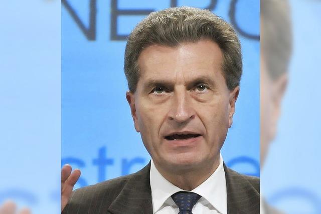 Oettinger will Stromnetze für eine Billion Euro zusammenführen