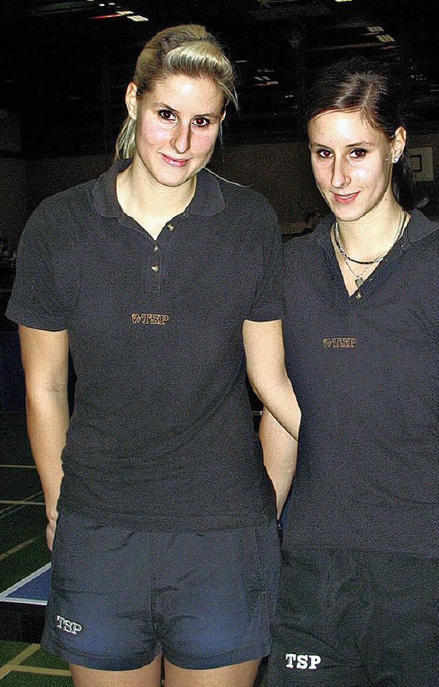Ihre Titel verteidigen wollen die Schwestern Katrin (links) und Heike Szulerski.  | Foto: maier
