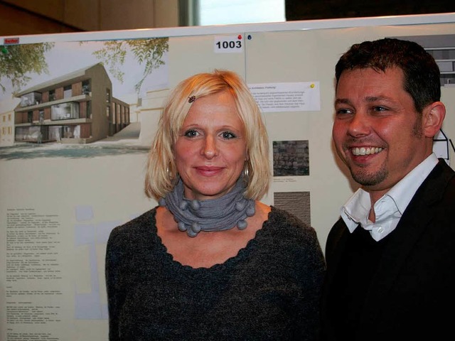 Das Freiburger Architektenpaar Silke D...at den Architektenwettbewerb gewonnen.  | Foto: Elisabeth Jakob-Klblin