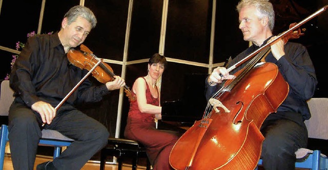 Das Gelius-Trio beeindruckte in der We...rk, Debussy und Tangoknig Piazzolla.  | Foto: Roswitha Frey