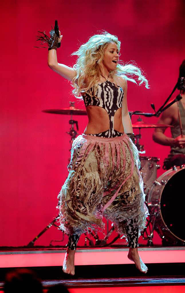 Shakira bei ihrem Auftritt.