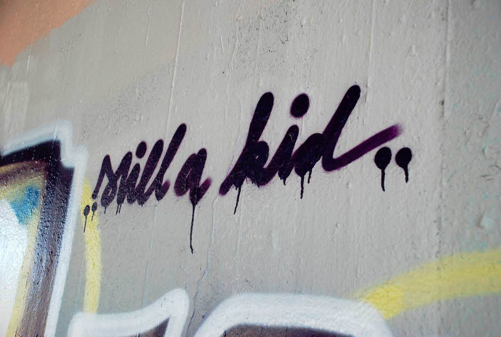 Jeden Tag fahren Tausende daran vorbei, doch kaum jemand nimmt von den Graffitis an der B31 in Freiburg Notiz.