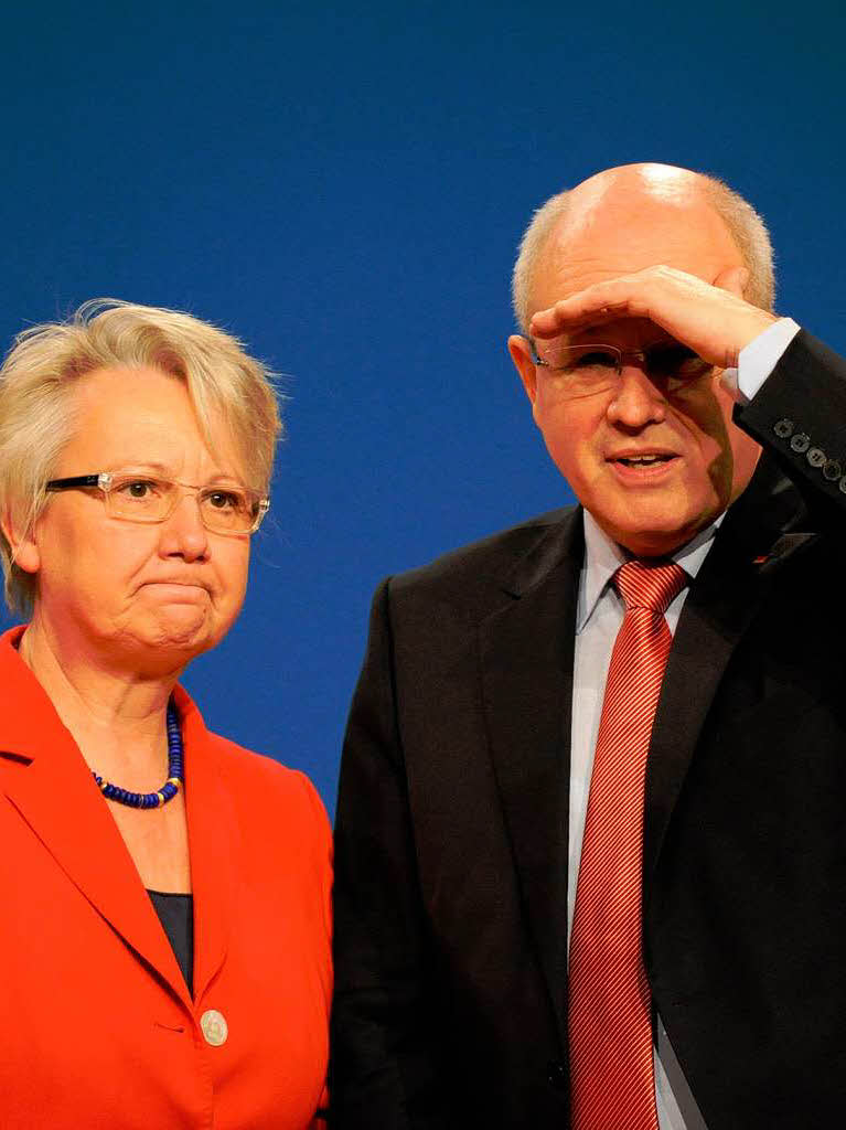 Geblendet von Merkels Ergebnis? Volker Kauder (rechts) und Annette Schavan.