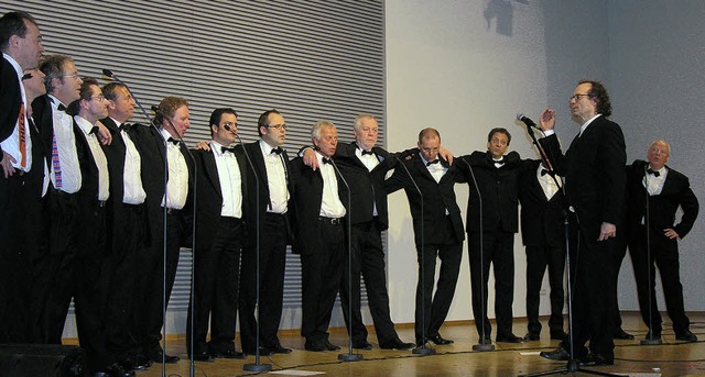 Der Heidelberger Hard Chor gastierte i...siktage im Brgerhaus in Tutschfelden.  | Foto: Ute Schler