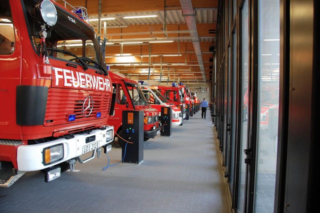 Nicht nur schnelles Aus-, sondern auch...s Einrcken ist im Ernstfall gefragt.   | Foto: Frey