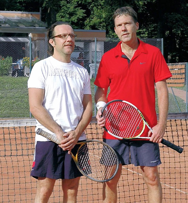Thomas Andratschke (links) besisiegte Bernd Vollmer.   | Foto: privat