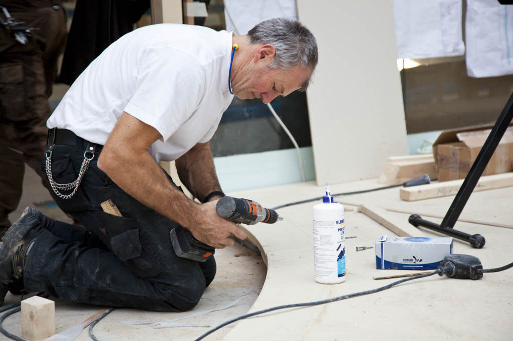 Im Badeparadieses Schwarzwald legen die Handwerker letzte Hand an.