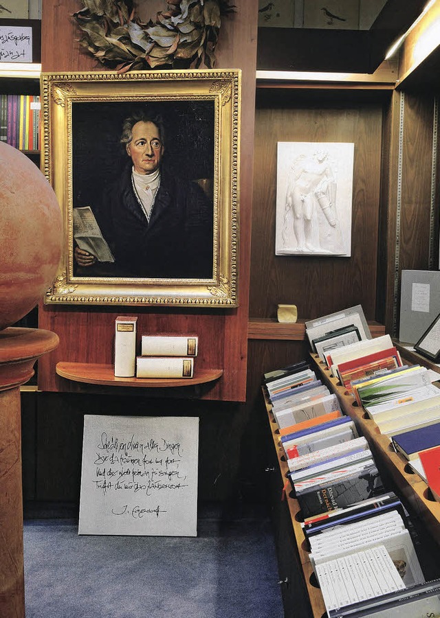 Im Auge Goethes:  Buchhandlung zum Wetzstein in Freiburg   | Foto: verlag