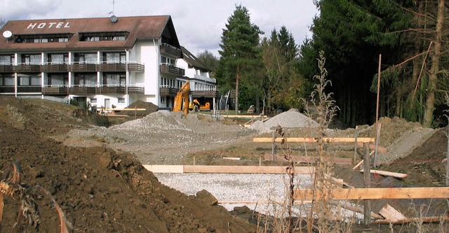 Das rckwrtige Hebelhof-Gelnde in He... wird mit Mehrfamilienhusern bebaut.   | Foto: Jutta Schtz