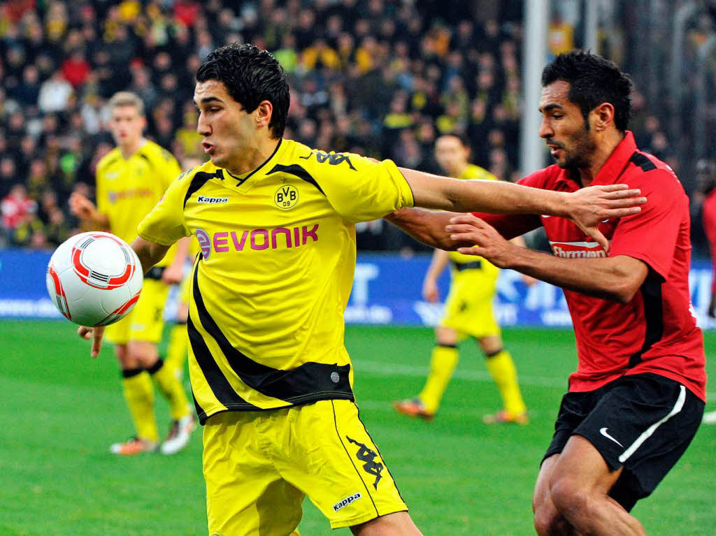 Szene aus der SC-Partie gegen Borussia Dortmund (1:2)