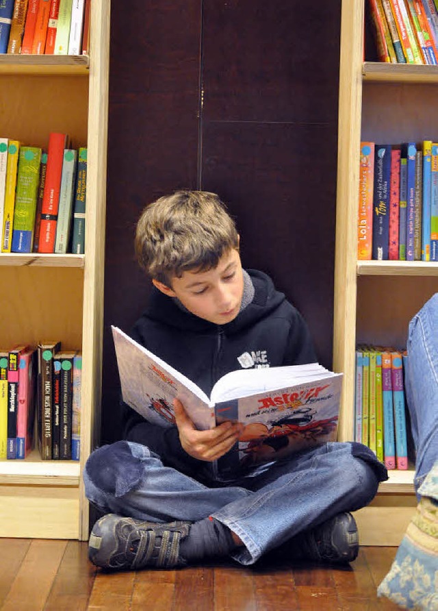 Bei der Kinderbuchmesse findet sich im...hen zum Lesen und natrlich ein Buch.   | Foto: Barbara Ruda