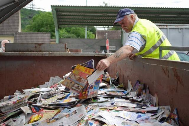 Die Recyclinghfe verwerten jhrlich gut 18000 Tonnen Abfall