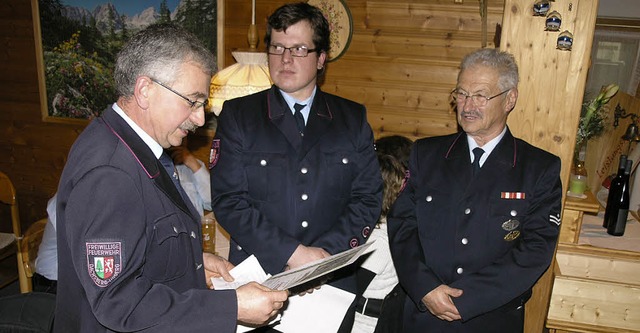 Bernhard Kaiser (1. v. links) prgte d...en Mitglieder der Frauenabteilung war.  | Foto: Margrit Matyscak