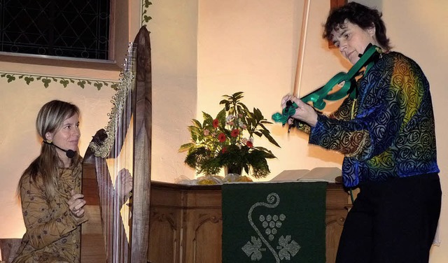 Fr Susanne Liedtke und Bettina Schne...r evangelischen Kirche in Herbolzheim.  | Foto: Christel Hlter-hassler