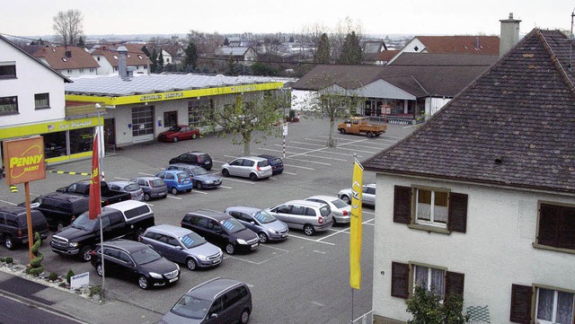 rger um den Parkplatz: Die gezielte A...Wochenende fr Stadtgesprch gesorgt.   | Foto: Ilona Hge