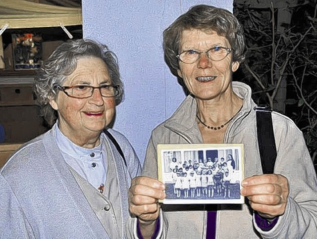 Helga Milbradt (links) und Ingeborg Eg...geprgten Erinnerungen an diese Zeit.   | Foto: Gunter Faigle