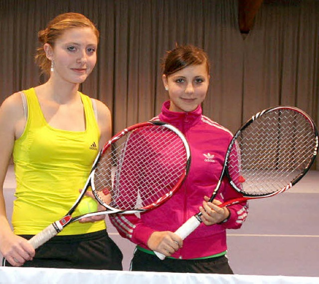 Die Siegerinnen bei der U 16: Vizemeis...Luisa Rauer  (beide TC BW Oberweier).   | Foto:  Verband
