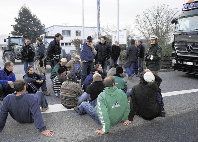 Solche Szenen wie bei der Blockade der...Ziele nicht erreicht werden konnten.    | Foto: BZ