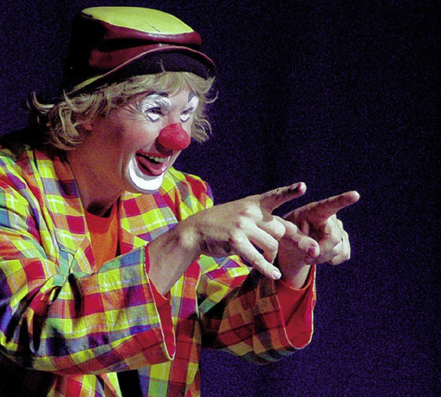 Erzhlt seine ganz eigene Weihnachtsgeschichte: Clown Robert in Kirchzarten  | Foto: PR
