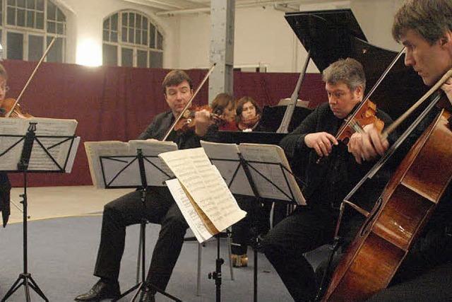 Das Vogler-Quartett spielte im Krafft-Areal