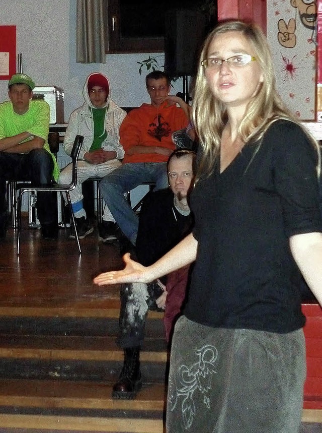 Die Leiterin des Projektes &#8222;Cult...nd interessierten Erwachsenen sprach.   | Foto: felicitas rohrer