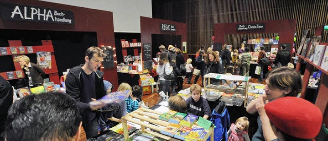 Bei der Kinderbuchmesse finden Kinder leichter zum Buch als in den Lden.   | Foto: Barbara Ruda
